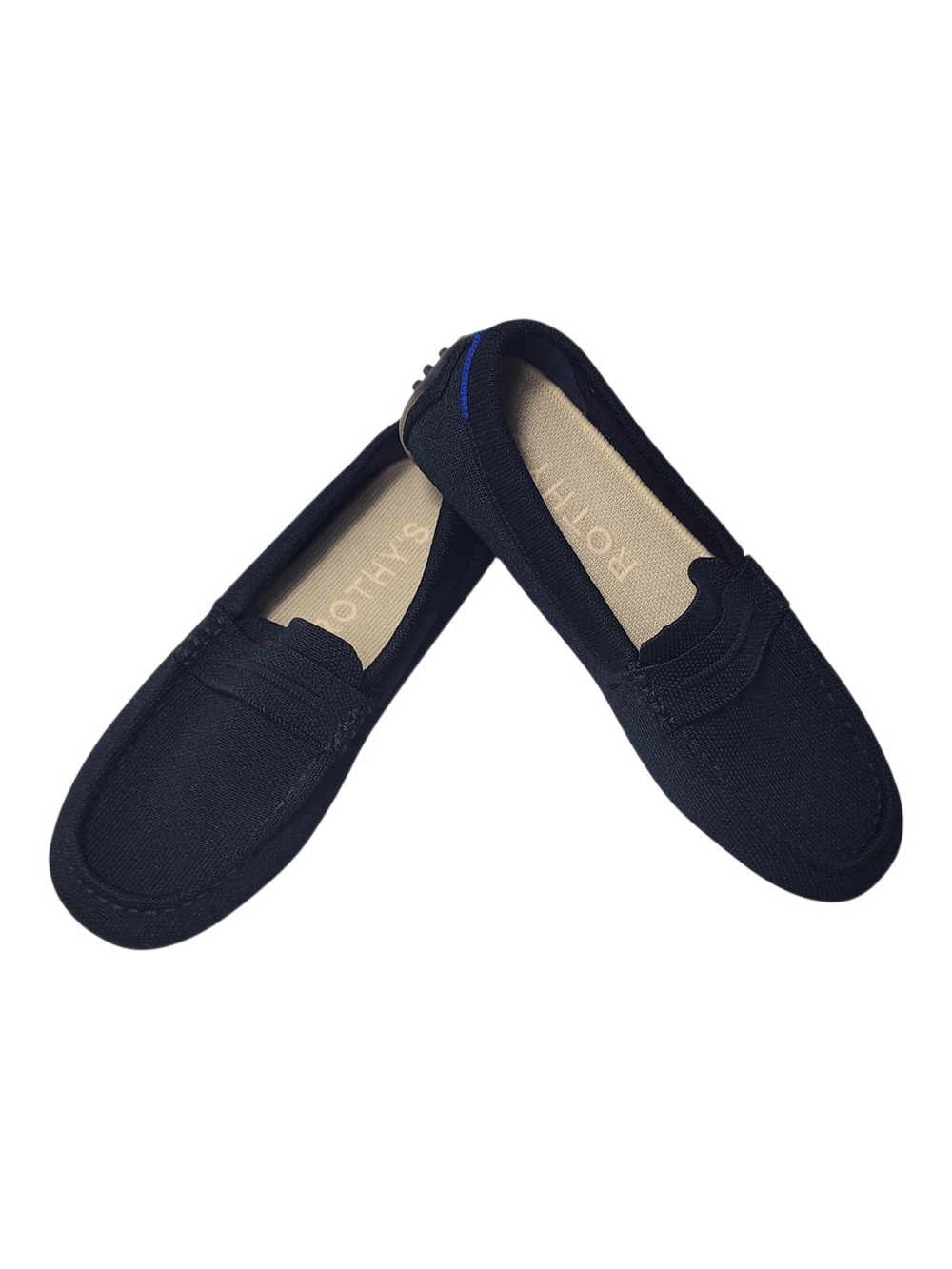 Rothy’s The Driver Black Knit Womens Loafers Size W7